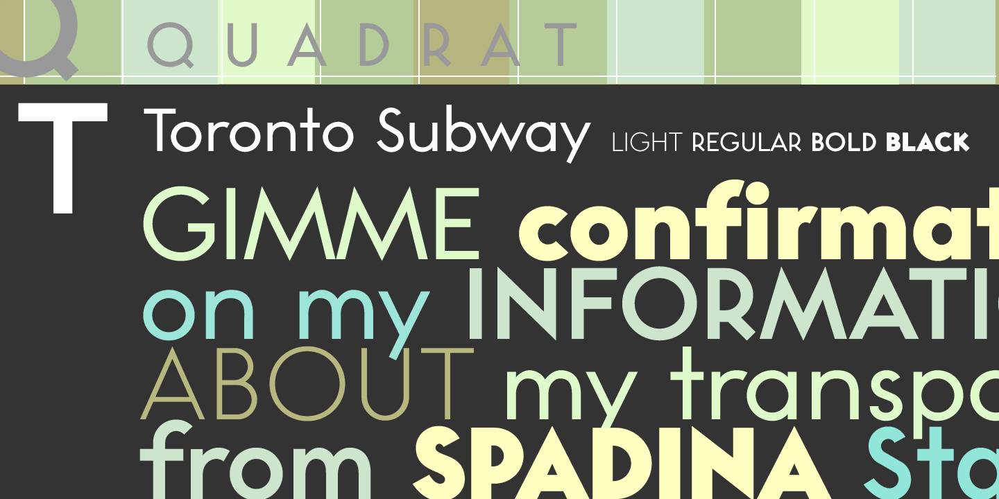 subway regular font